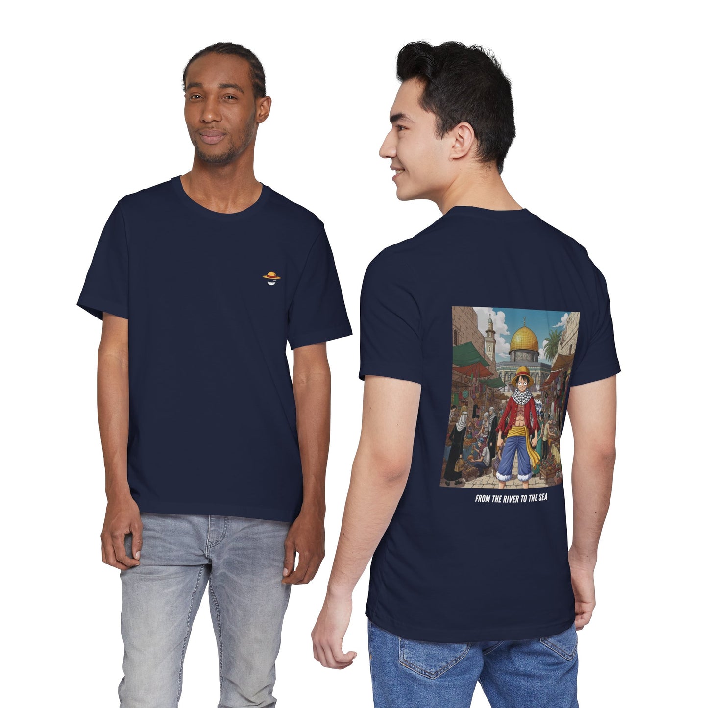 T-Shirt Free Palestine Luffy One Piece