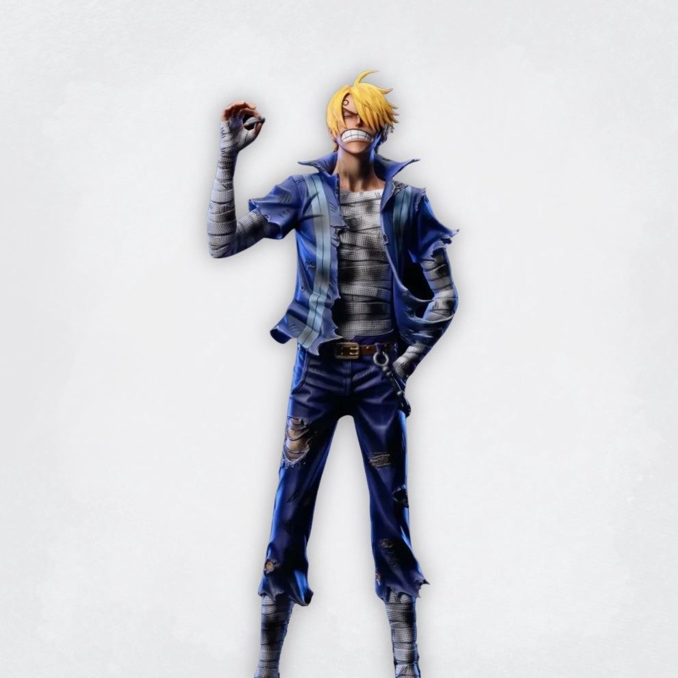 Figurines Luffy / Zoro / Sanji après combat