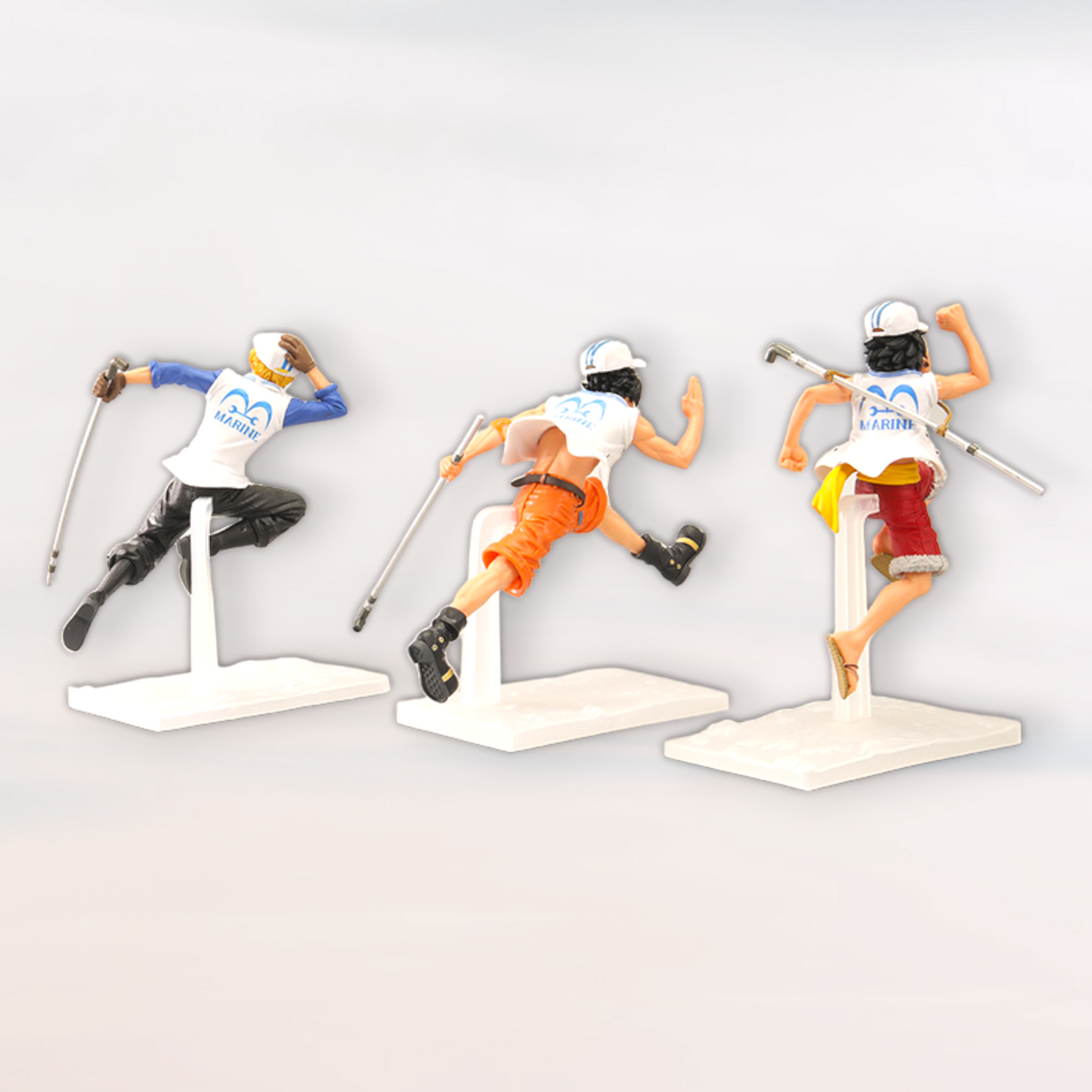 Figurines Luffy / Ace / Sabo / Garp