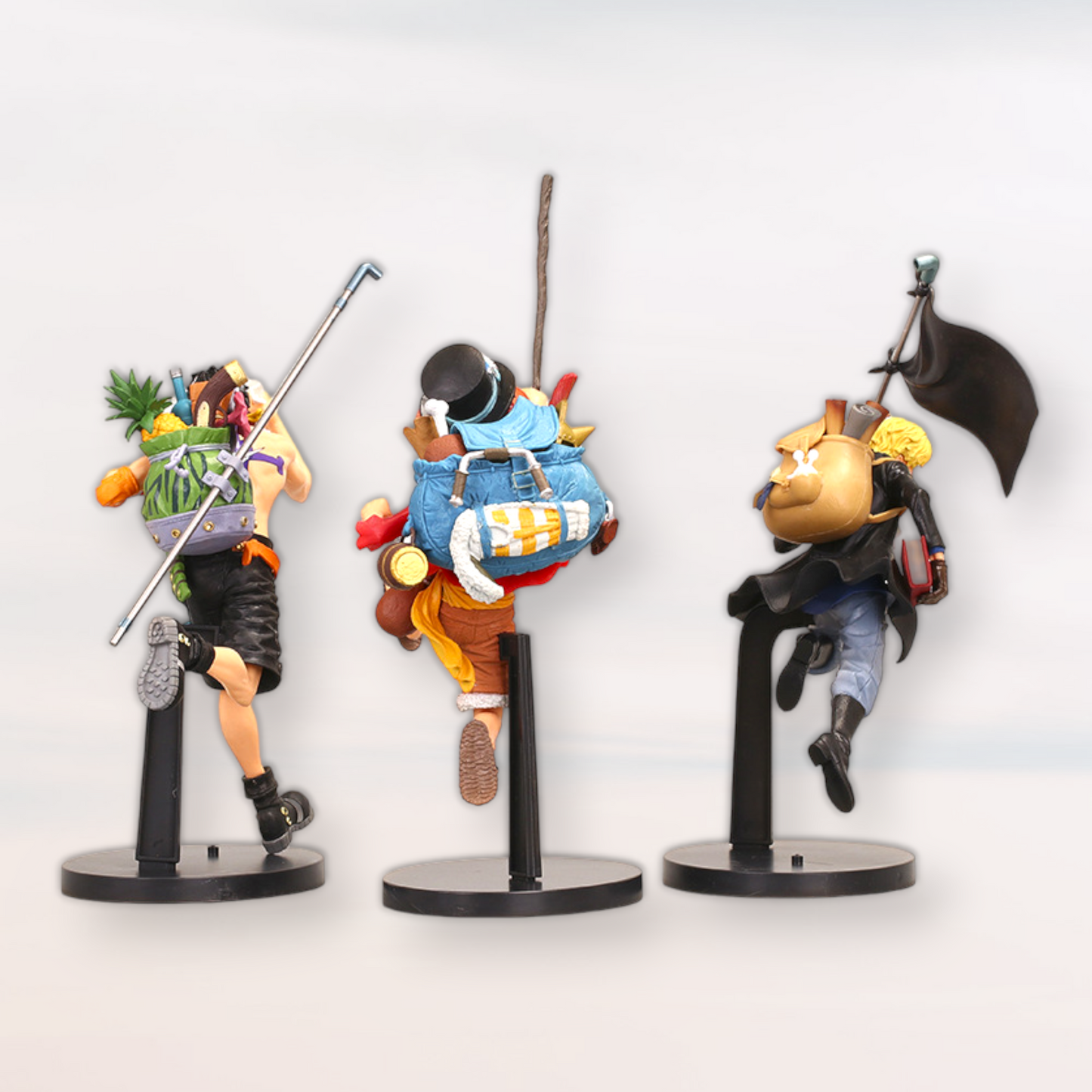 Figurines Luffy / Ace / Sabo / Garp