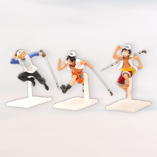 Figurines Luffy / Ace / Sabo / Garp