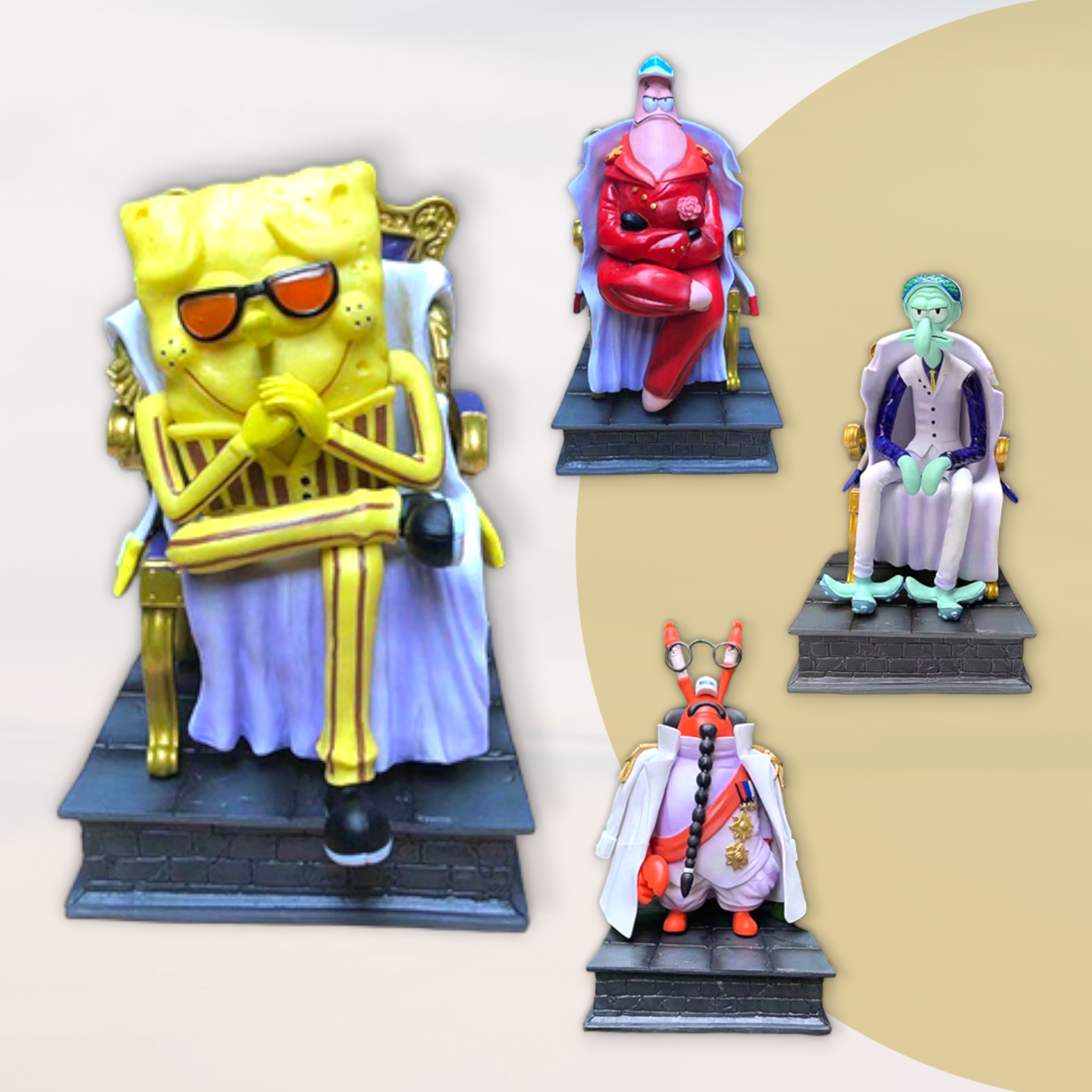 SPONGEBOB COSPLAY ONE PIECE PVC FIGURE Anime Action Figure