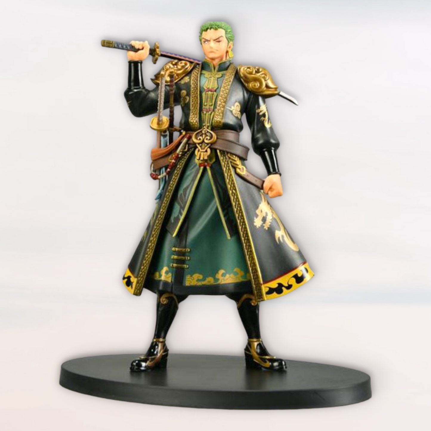 Luffy and Zoro figurines in Samurai outfits