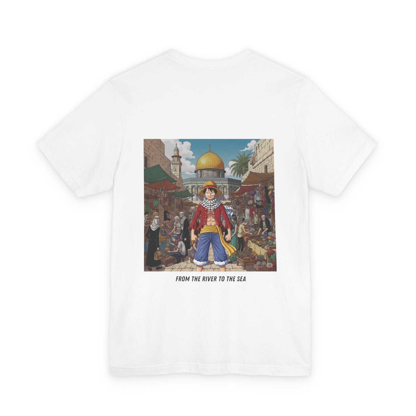 T-Shirt Free Palestine Luffy One Piece