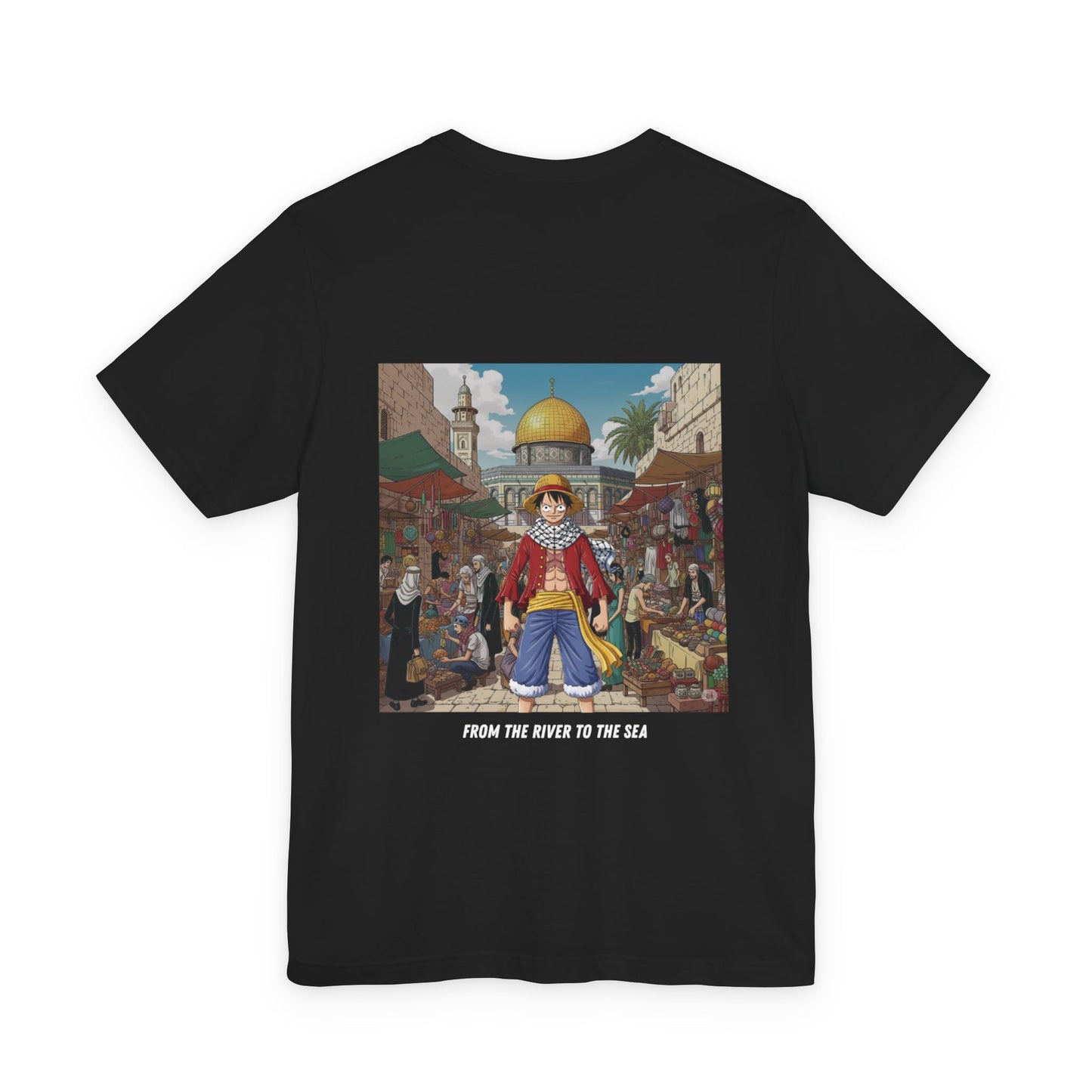 T-Shirt Free Palestine Luffy One Piece