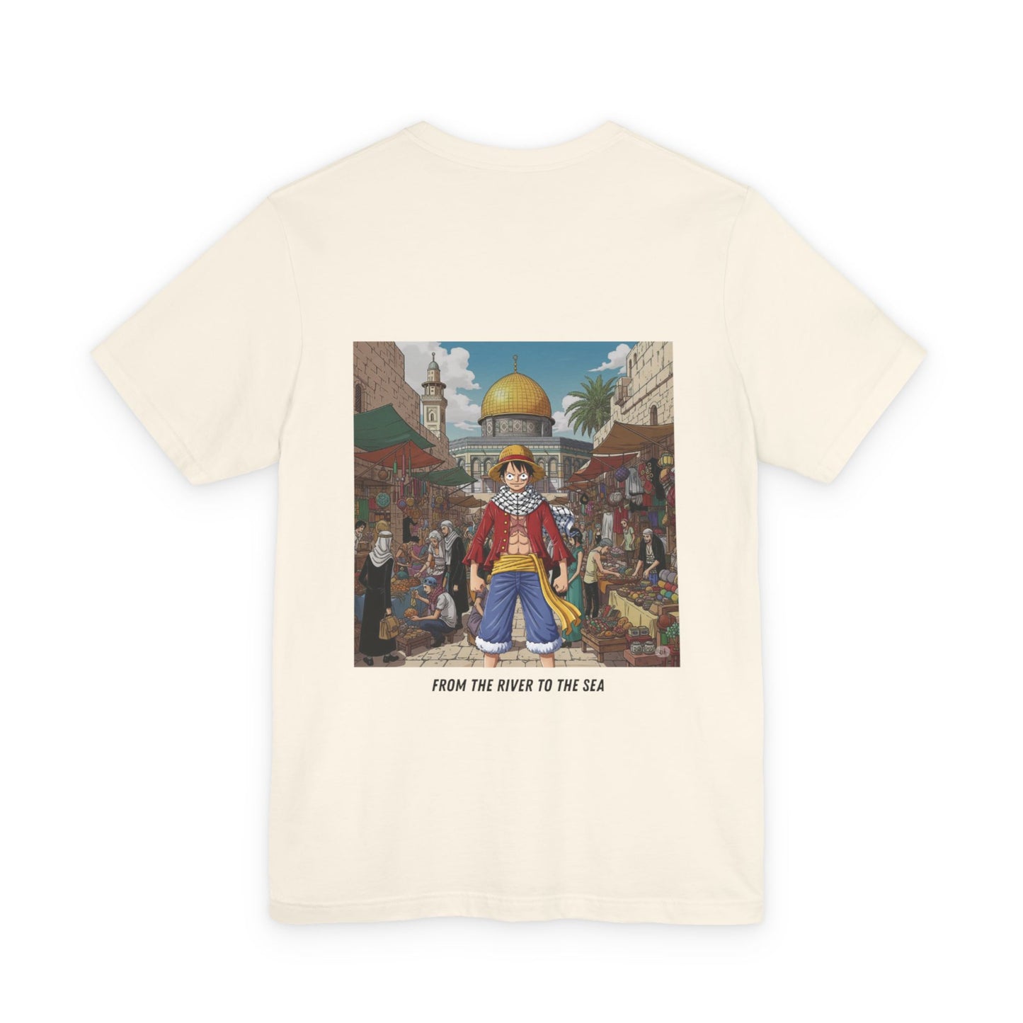 T-Shirt Free Palestine Luffy One Piece