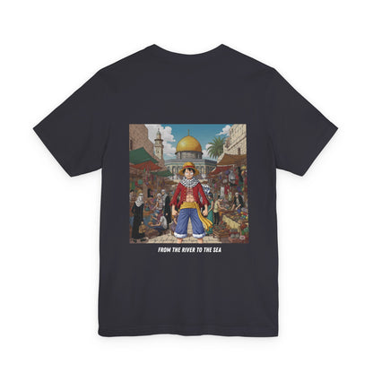 T-Shirt Free Palestine Luffy One Piece