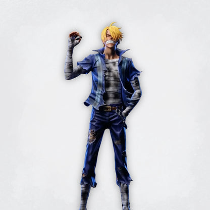 Figurines Luffy / Zoro / Sanji après combat
